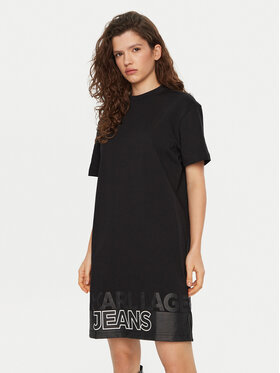 Karl Lagerfeld Jeans Karl Lagerfeld Jeans Kleid für den Alltag A1W13015 Schwarz Relaxed Fit