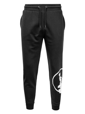 Jott Jott Spodnie dresowe Moledo Logo Czarny Regular Fit
