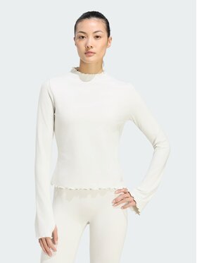 adidas adidas Koszulka techniczna 170337 Kremowy Slim Fit