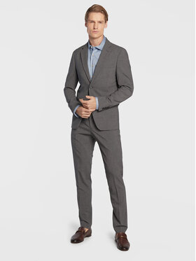 Lindbergh Lindbergh Kostiumas 30-61040 Pilka Slim Fit