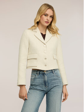 Motivi Motivi Marynarka Q031Q001044N002 Biały Regular Fit