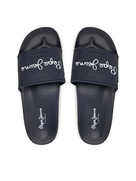 Pepe Jeans Natikači Slider Young M PMS70147 Mornarsko Modra