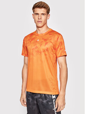 Champion Champion Koszulka techniczna 217093 Pomarańczowy Athletic Fit
