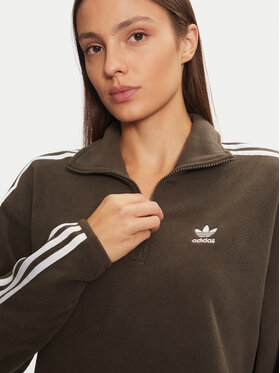 Adidas Flis Polar Fleece 1/2 Zip IW3164 Zelena Loose Fit