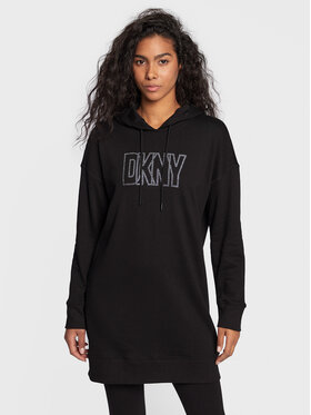 DKNY Sport DKNY Sport Kötött ruha DP2D4713 Fekete Regular Fit
