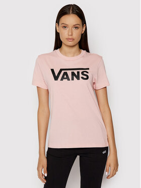 Vans Vans T-shirt Wm Flying V Crew Tee VN0A3UP4 Rosa Regular Fit