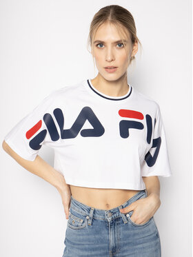 Fila Fila Marškinėliai Barr 687497 Balta Oversize