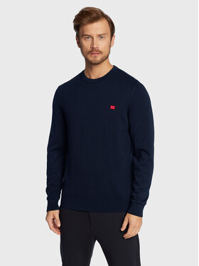 HUGO Hugo Svetr San Cassius-C1 50475083 Tmavomodrá Regular Fit