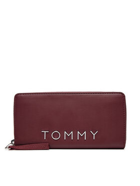 Tommy Jeans Tommy Jeans Duży Portfel Damski AW0AW16485 Bordowy