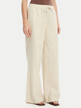 Mustang Mustang Pantaloni di tessuto Tuscaloosa 1016583 Beige Wide Fit