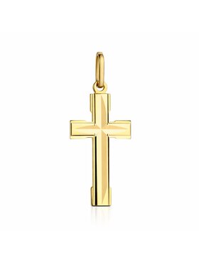 Fugart Fugart Kolczyki krzyżyk żłobiony FUG4-9-C00125-2 Złoty