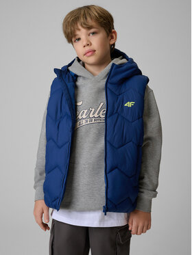4F 4F Kamizelka OUTERWEAR Granatowy Regular Fit