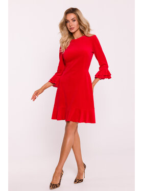 Made of Emotion Made of Emotion Sukienka wieczorowa M825 Czerwony Feminine Fit