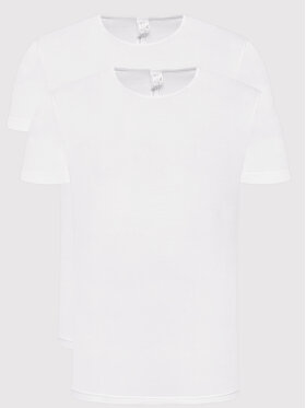 Sloggi Sloggi Komplet 2 t-shirtów 10163155 Biały Regular Fit