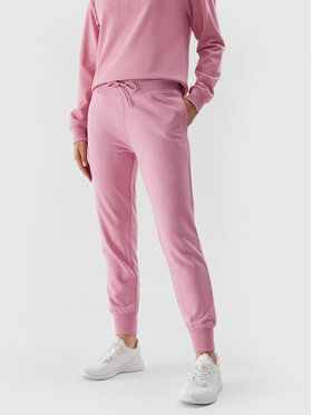 4F 4F Долнище анцуг 4FAW23TTROF474 Розов Regular Fit