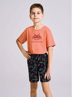 Taro Taro Piżama TA3194-01 Pomarańczowy Basic Fit