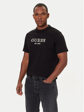 Guess Guess T-Shirt M5BI09 K8FQ4 Μαύρο Regular Fit