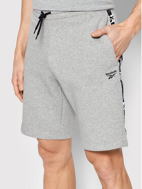 Reebok Reebok Sportske kratke hlače Identity Tape HB2161 Siva Regular Fit