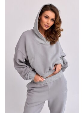 MANDRAGORA MANDRAGORA Mikina Lantre Sivá Cropped Fit