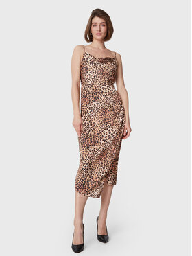 Fracomina Fracomina Cocktailkleid FJ23SD3007W470N4 Beige Regular Fit