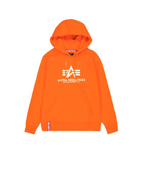 Alpha Industries Alpha Industries Bluza Basic Big Logo Hoodie Pomarańczowy Regular Fit