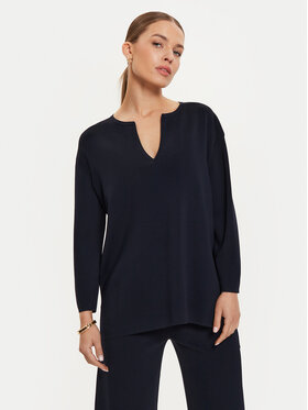 Max Mara Leisure Max Mara Leisure Blúz Sottile 24263660 Sötétkék Relaxed Fit