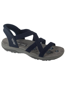 Skechers Skechers Sandały Skechers Slip-Ins: Reggae Slim - Stretch Flex Granatowy
