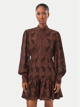 Bardot Bardot Koktel haljina 58421DB Tamno smeđa Regular Fit