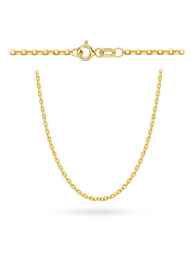 Fugart Fugart Naszyjnik Rolo diamentowany 50 cm FUG1-26-L00065-2 Złoty
