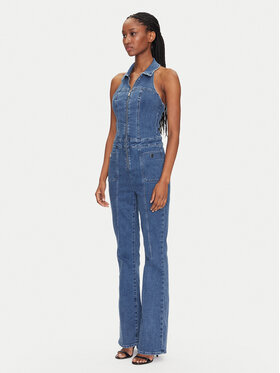 Guess Guess Salopetă W5GD1C D4LT0 Albastru Regular Fit