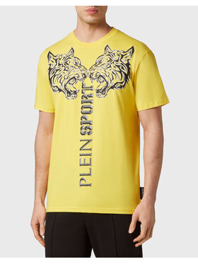 Plein Sport Plein Sport T-Shirt 1317 Żółty Regular Fit