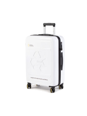 National Geographic National Geographic Közepes keményfedelű bőrönd Medium Trolley N205HA.60.01 Fehér