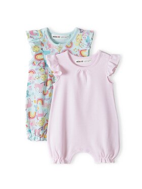 minoti minoti Komplet romperów imagine 3 Turkusowy Regular Fit