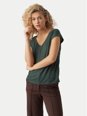 Vero Moda Vero Moda Marškinėliai Filli 10247666 Žalia Regular Fit