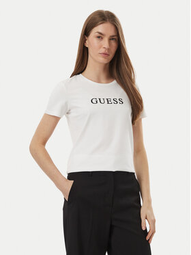 Guess Guess T-Shirt O5RI01 KBBU1 Λευκό Slim Fit