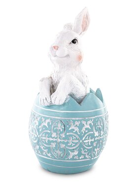 MIAhome MIAhome Figurka króliczek w skorupce PISANKI Niebieski