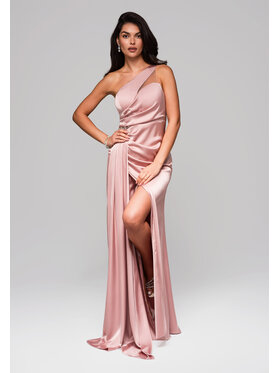 Ombre Ombre Sukienka wieczorowa LA-OM-DLR236 Różowy Regular Fit