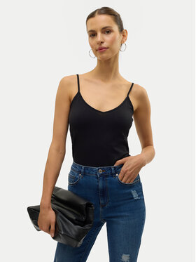 Vero Moda Vero Moda Top My Soft 10152911 Czarny Regular Fit