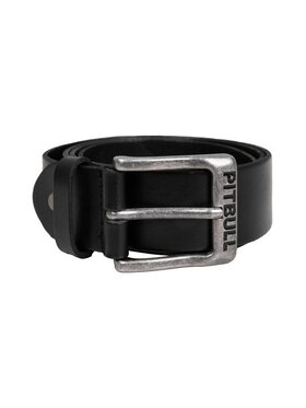 PITBULL PITBULL Pasek Męski Pasek skórzany Classic 120 Czarny