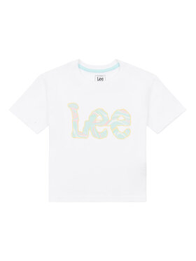 Lee Lee Póló Marble Print LEG5082 Fehér Regular Fit