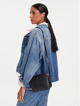 Tommy Jeans Tommy Jeans Geantă Tjw Must Aop Camera Bag AW0AW17865 Negru