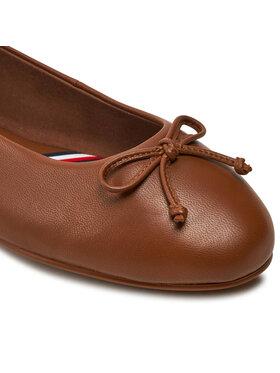 Tommy Hilfiger Balerinke Essential Chic Ballerina FW0FW08059 Smeđa