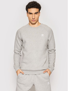 adidas adidas Majica dugih rukava adicolor Essentials Trefoil Crewneck H34642 Siva Regular Fit