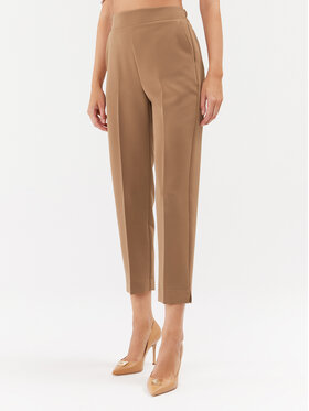 Maryley Maryley Hlače 23IB616/41AL Smeđa Regular Fit
