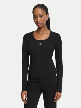 Fracomina Fracomina Блузка FP26WT3034J40101 Чорний Slim Fit