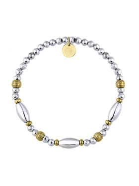 Manoki manoki Bransoletka BA1071G Srebrny