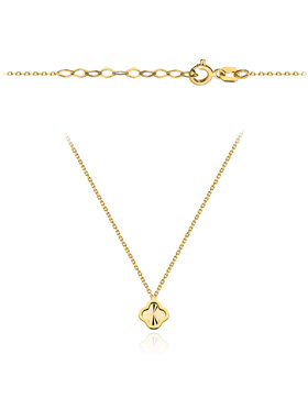 Fugart Fugart Naszyjnik Naszyjnik złoty diamentowana koniczynka FUG3-34-N00589-2 Złoty