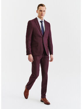 Pako Lorente Pako Lorente Spodnie garniturowe P22WF-6G-003 Bordowy Slim Fit