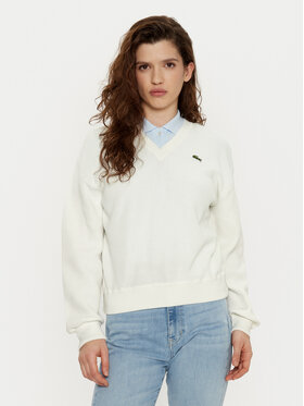 Lacoste Lacoste Megztinis AF5622 Écru Regular Fit