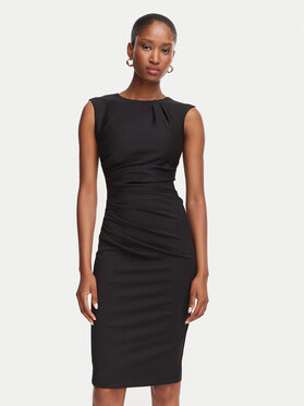 Rinascimento Rinascimento Kokteiļkleita CFC0130273003 Melns Slim Fit